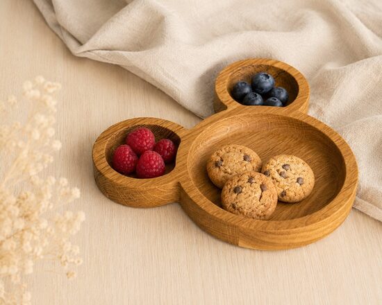 Oak dish Mickey Mouse