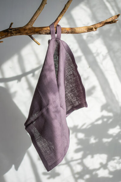 Linen kitchen towel Lavender